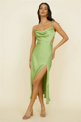 Simply Karma Midi Dress Green