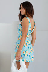 July Mini Dress Blue