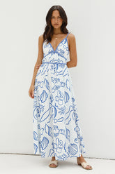 Paradise Bay Maxi Dress Blue