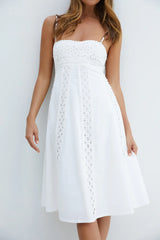 Celestial Midi Dress White