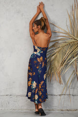 Round The World Maxi Dress Navy