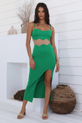 Find The Words Maxi Dress Green