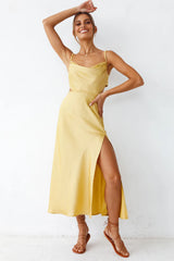 Burning Stars Maxi Dress Yellow