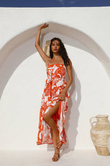 Star Gazing Maxi Dress Orange