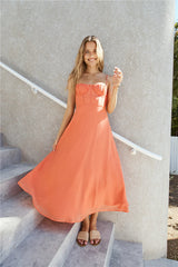 Best Dressed Maxi Dress Orange