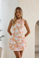 Soft Whispers Mini Dress Orange