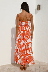 Star Gazing Maxi Dress Orange