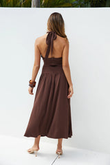 Mocha Moments Maxi Dress Brown