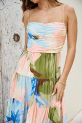 Frangipani Tree Maxi Dress Multi