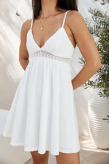 Butter Me Up Mini Dress White