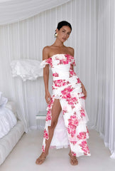 Rosella Off The Shoulder Maxi Dress Pink