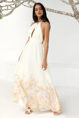 The Meadow’s Secret Halter Maxi Dress Yellow