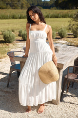 Shooting Stars Maxi Dress White