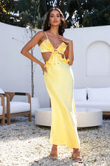 Don't Speak Maxi Dress Yellow