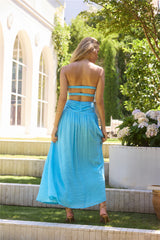 Pure Clarity Maxi Dress Blue