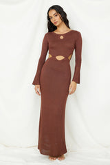 The One That Got Away Maxi Dress Brown