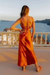 Waiting For You Maxi Dress Bronze