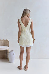 Picnic Perfect Mini Dress Yellow