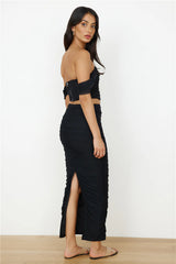 Dance Darling Maxi Skirt Black