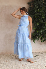 Kiss Me Maxi Dress Blue