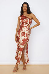 Fulfilled Dreams Maxi Dress Brown