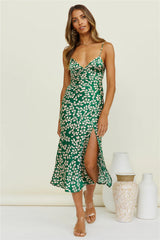 Climbing Vines Maxi Dress Green