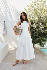 Halo Haven Maxi Dress White
