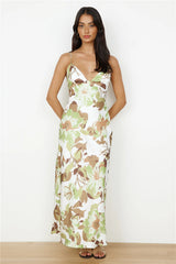 Safari Tour Maxi Dress Green