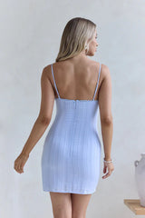 Kiss Me Quick Mini Dress Blue