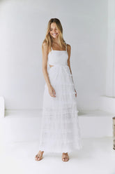 Spirit Flourish Maxi Dress White