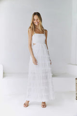 Spirit Flourish Maxi Dress White