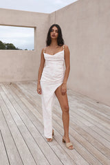 HELLO MOLLY White Sand Oasis Maxi Dress Pink