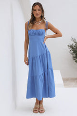 Wild Breeze Maxi Dress Blue