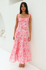 Lovers Dance Maxi Dress Pink