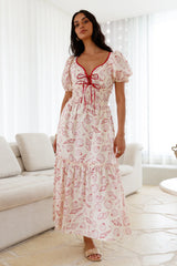 Sweet Awakening Maxi Dress Red