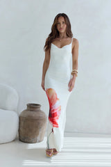 Holding On Tight Maxi Dress Cream