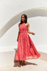 Elysian Sunset Maxi Dress Pink