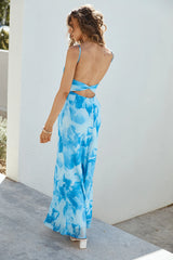 Mi Bonita Maxi Dress Blue