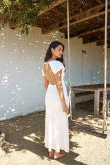 Sweetest Dreams Linen Maxi Dress White