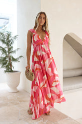 Wishing You Well Maxi Dress Pink