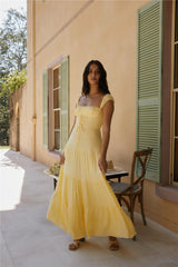 Crystal Waters Maxi Dress Yellow