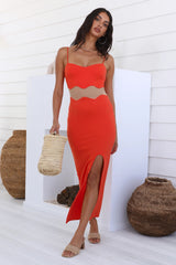 Find The Words Maxi Dress Orange