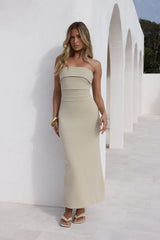 Sunny Daze Strapless Maxi Dress Pistachio