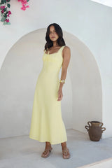 Lemon Squeeze Maxi Dress Yellow