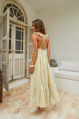 Willow Bloom Maxi Dress Yellow