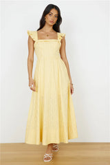 Salty Air Maxi Dress Yellow