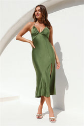 Up and Away Maxi Dress Olive