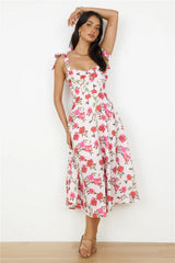 On The Roof Midi Dress Pink