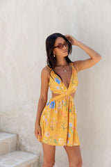 Florence Mini Dress Yellow
