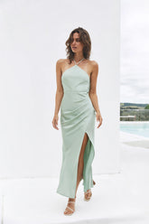 Summer's Embrace Midi Dress Sage